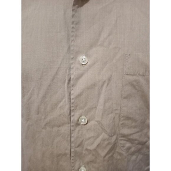 Men's Coach 80's Two Ply Cotton Medium M Brown Button Down Shirt USA - Picture 9 of 12